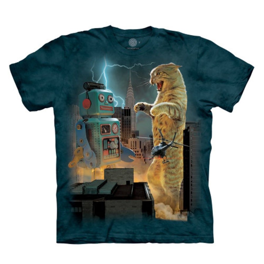 T-Shirts The Mountain | Catzill Vs. Robot Kids' T-Shirt