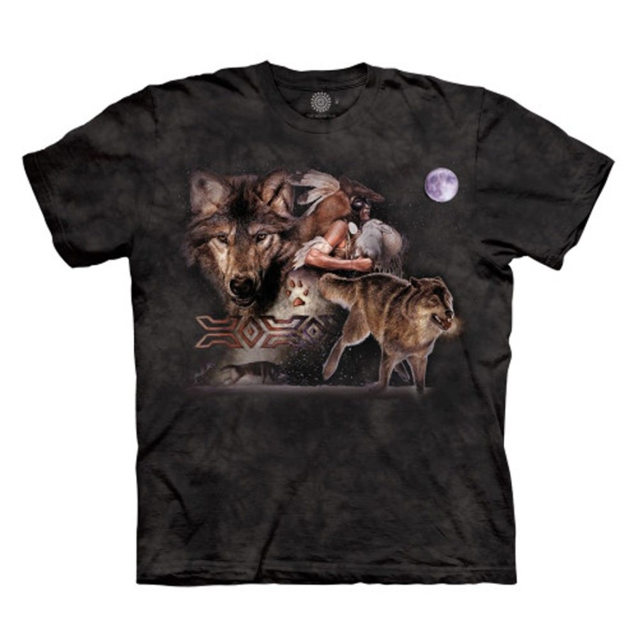 T-Shirts The Mountain | Arapaho Wolf Moon Kids' T-Shirt