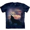 T-Shirts The Mountain | Patriotic Howl Classic Cotton T-Shirt