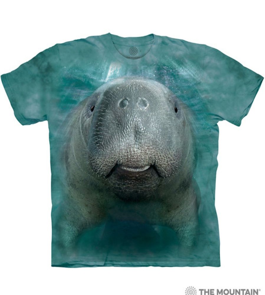 T-Shirts The Mountain | Big Facea® Manatee Classic Cotton T-Shirt