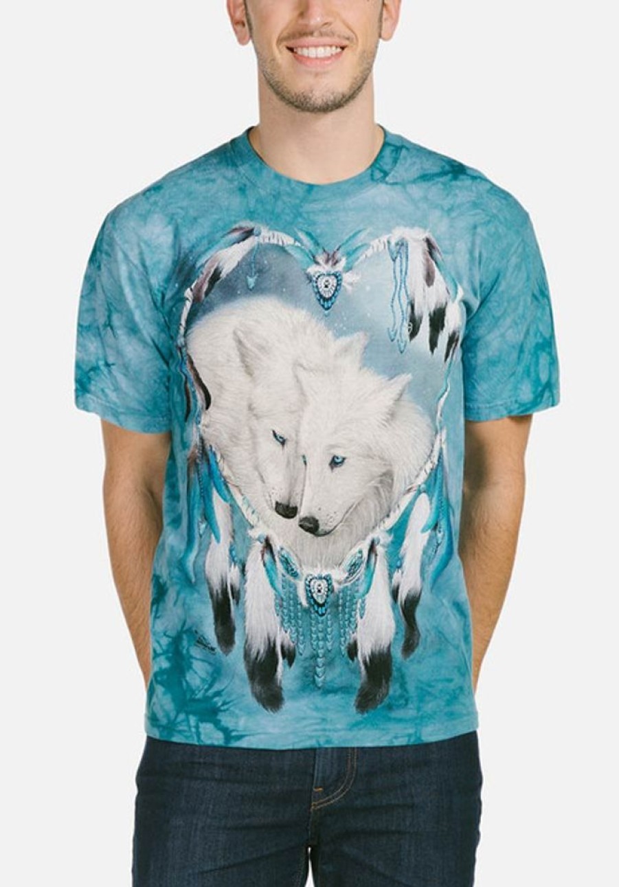 T-Shirts The Mountain | Wolf Heart Classic Cotton T-Shirt