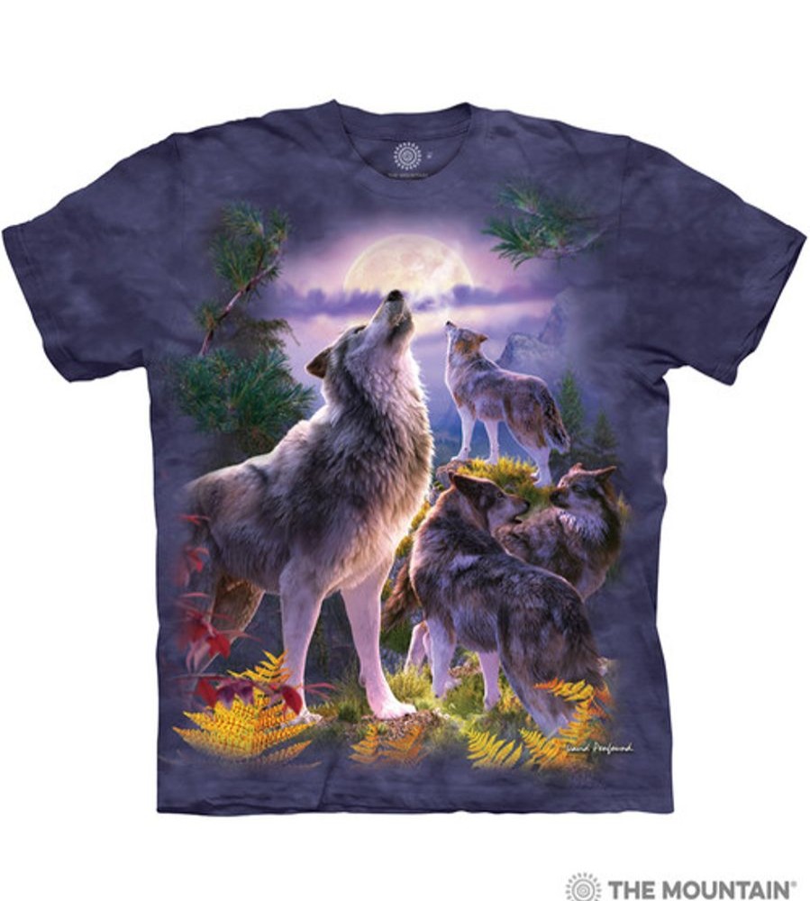 T-Shirts The Mountain | Wolfpack Moon Classic Cotton T-Shirt