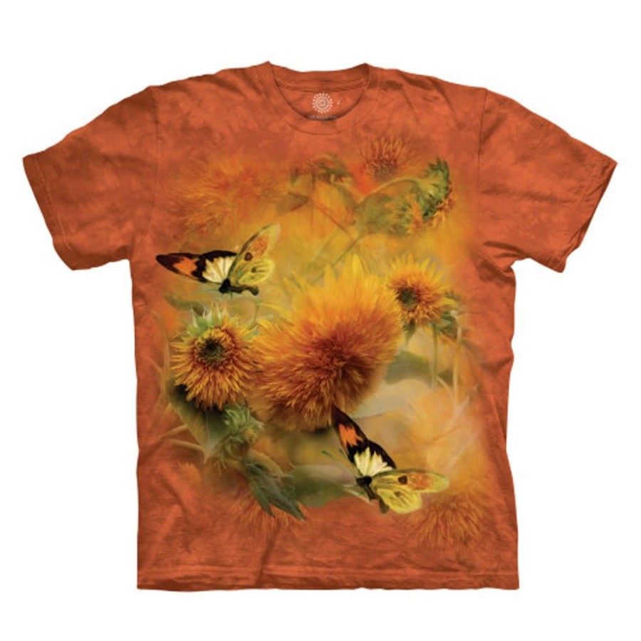 T-Shirts The Mountain | Sunflowers And Butterflies Classic Cotton T-Shirt