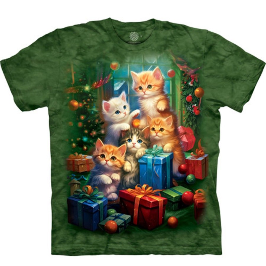 T-Shirts The Mountain | Christmas Kittens Classic Cotton T-Shirt