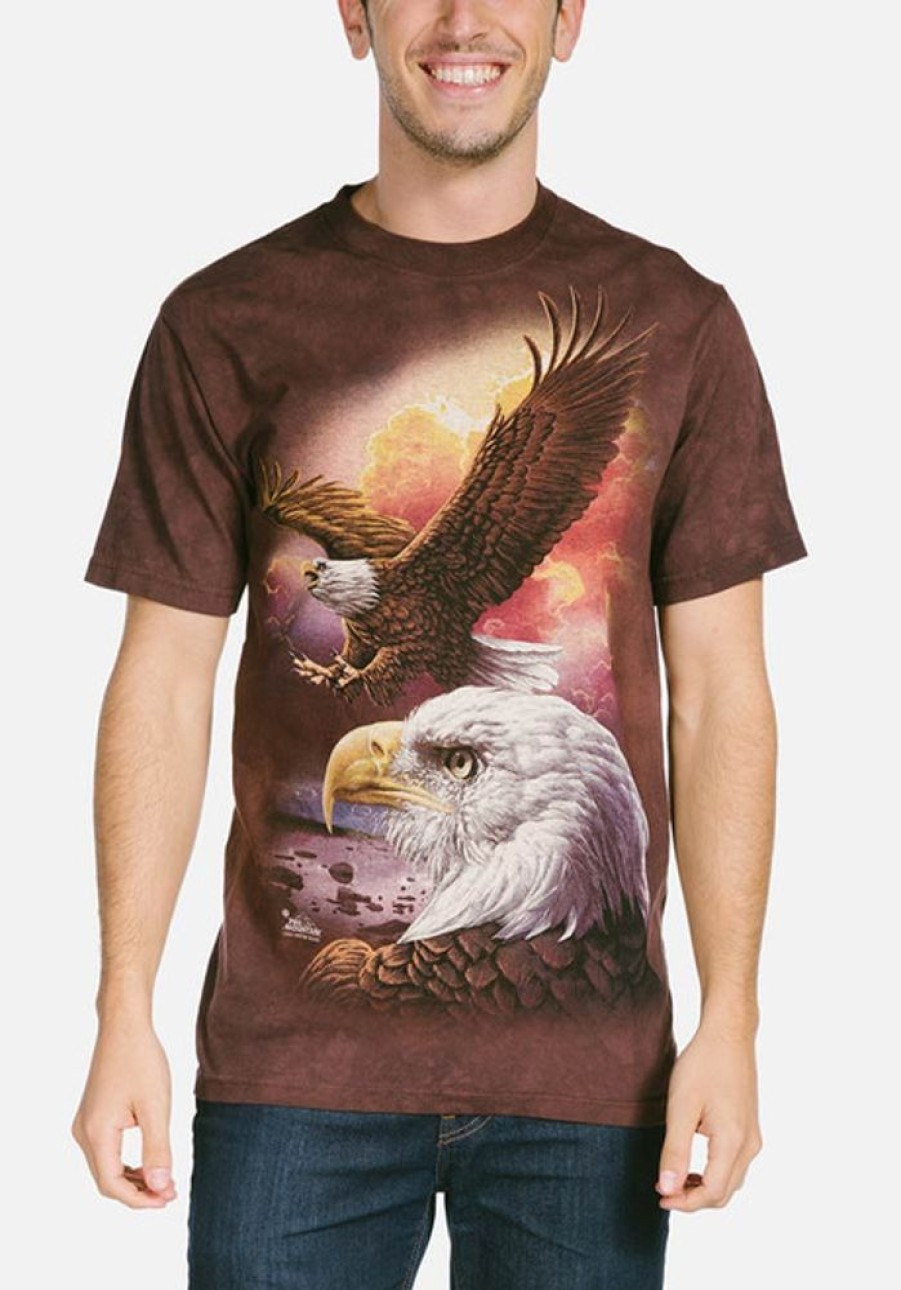 T-Shirts The Mountain | Eagle & Clouds Classic Cotton T-Shirt