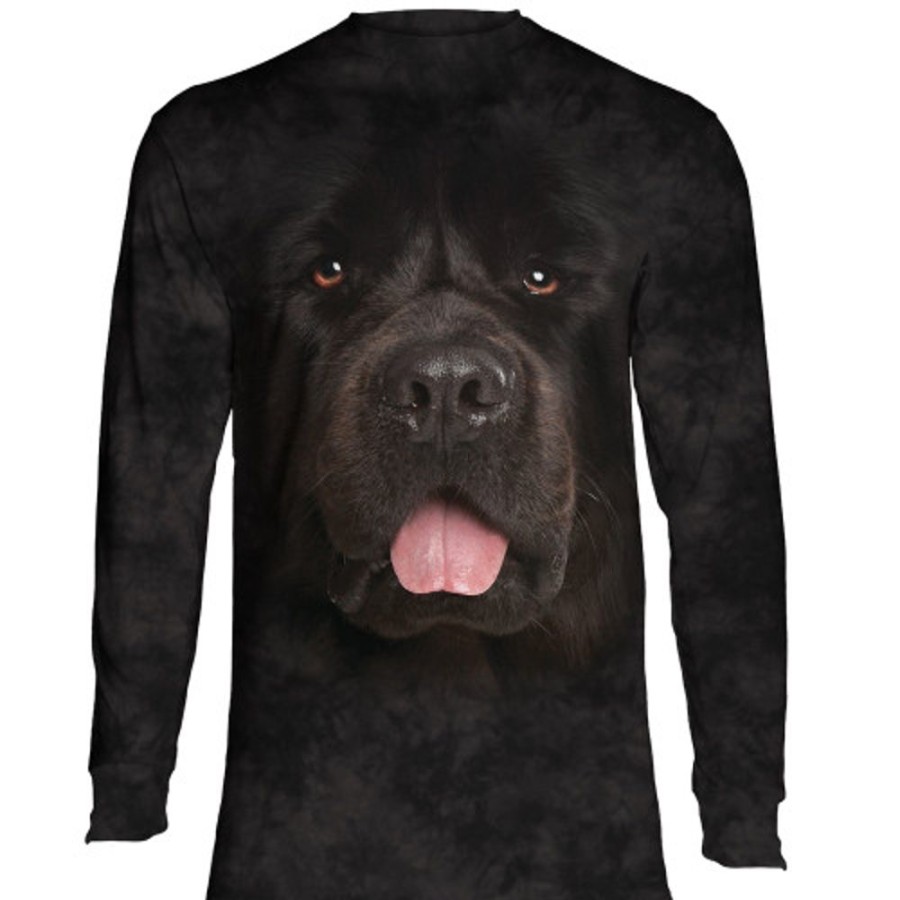 T-Shirts The Mountain | Big Face Newfie Classic Long-Sleeve T-Shirt