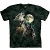 T-Shirts The Mountain | Three Wolf Moon® Classic Cotton T-Shirt