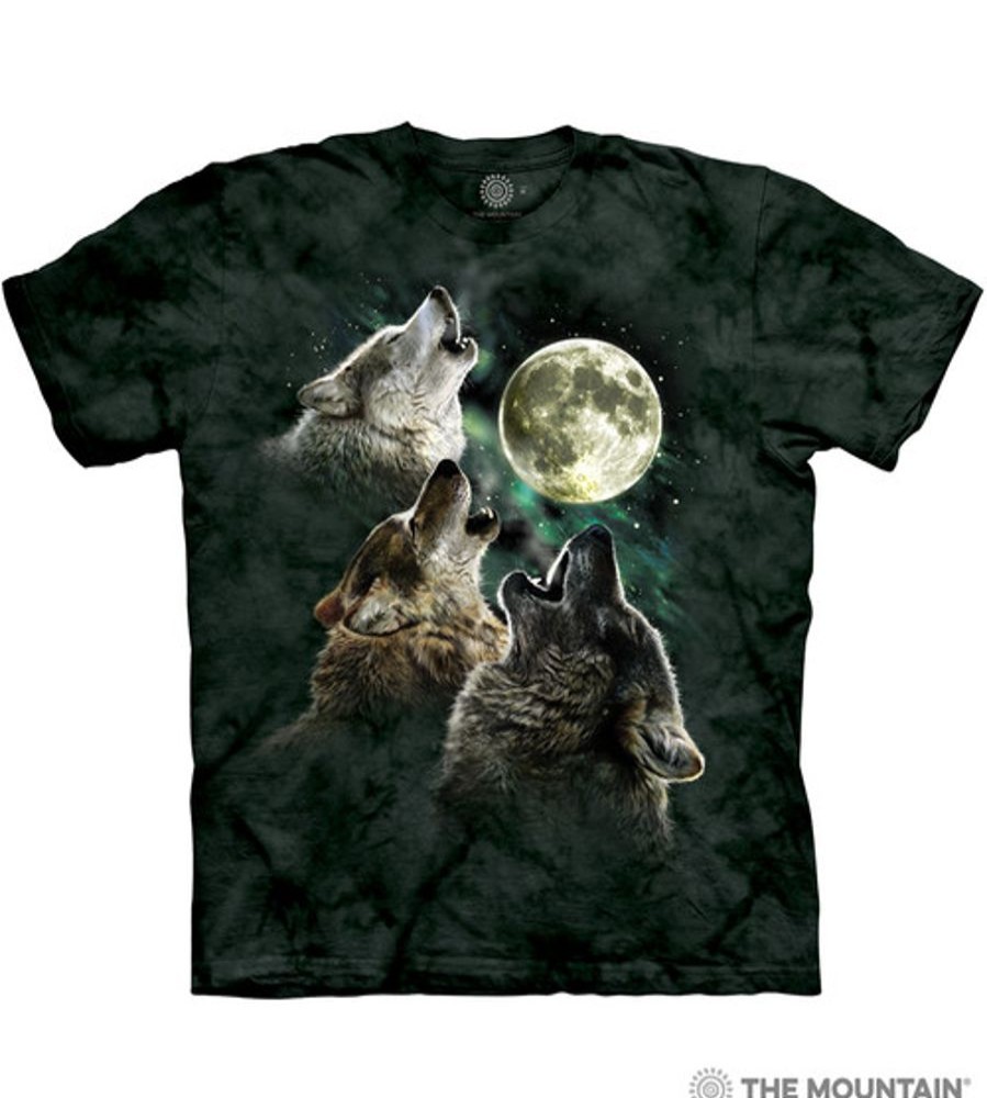 T-Shirts The Mountain | Three Wolf Moon® Classic Cotton T-Shirt