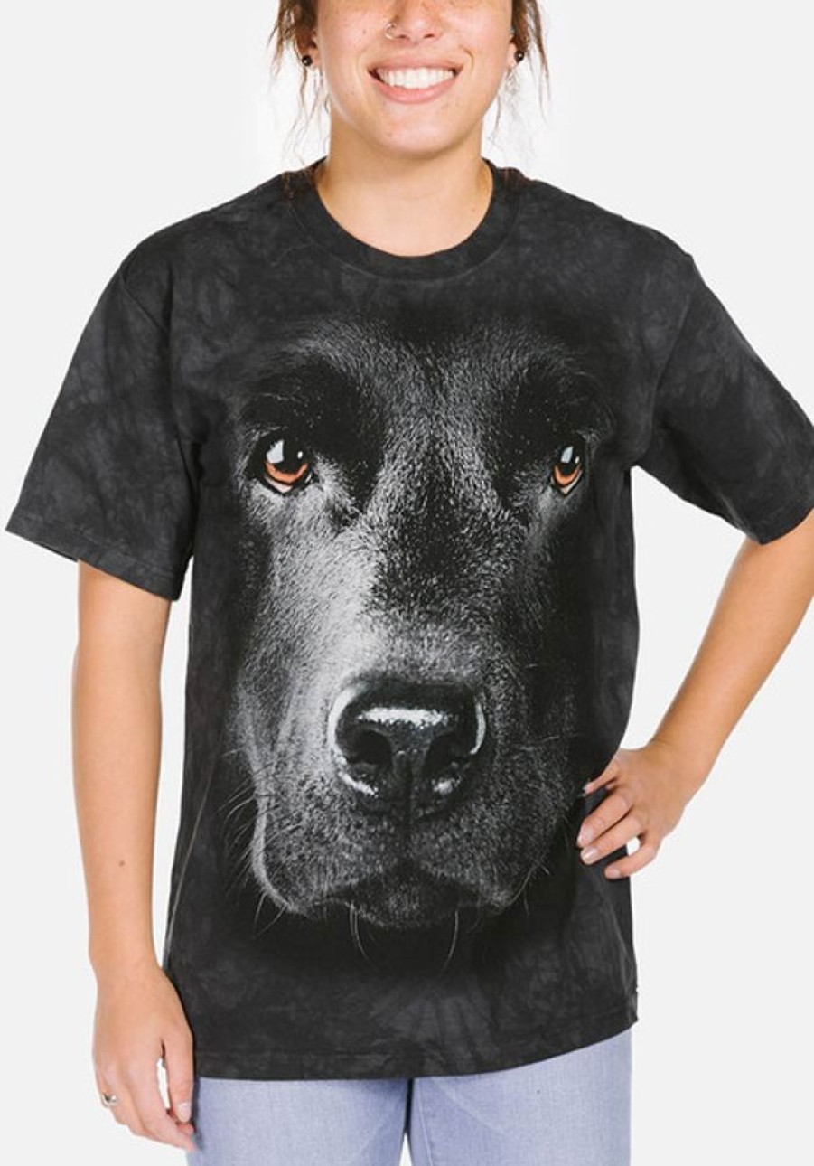 T-Shirts The Mountain | Black Lab Face Classic Cotton T-Shirt