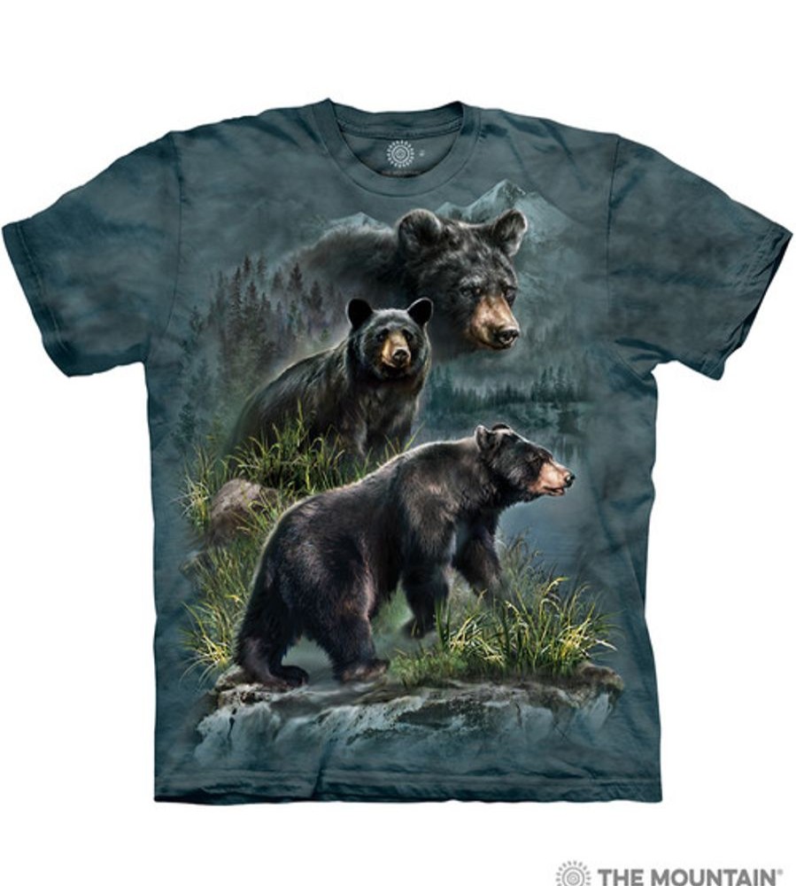 T-Shirts The Mountain | Three Black Bears Classic Cotton T-Shirt