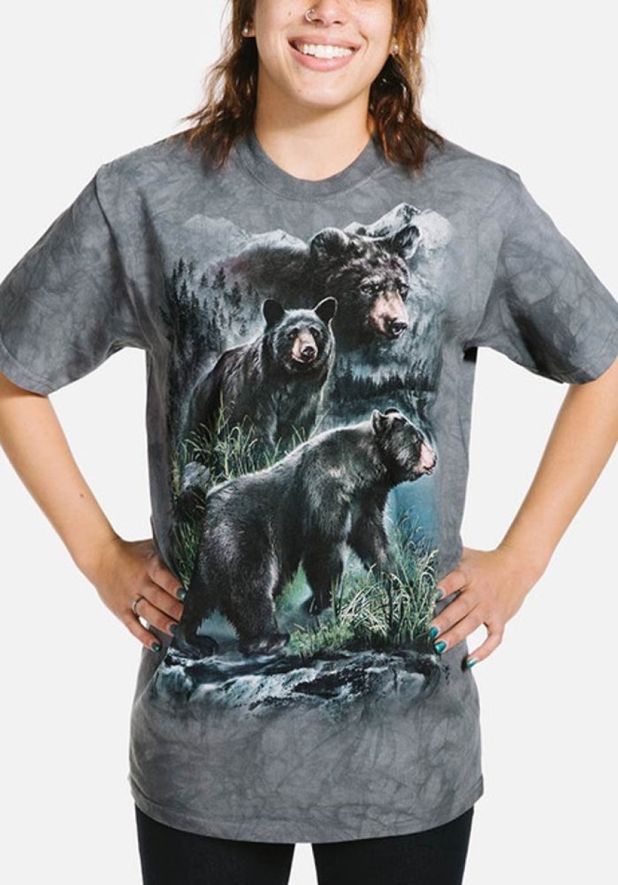 T-Shirts The Mountain | Three Black Bears Classic Cotton T-Shirt