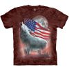 T-Shirts The Mountain | Patriotic Lights Classic Cotton T-Shirt