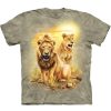 T-Shirts The Mountain | Lion Pair Classic Cotton T-Shirt