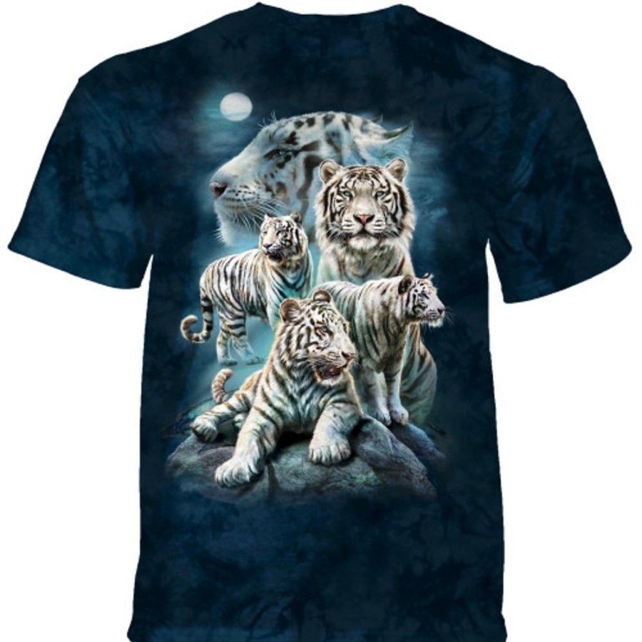 T-Shirts The Mountain | Night Tiger Collage Classic Cotton T-Shirt