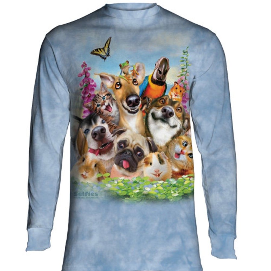 T-Shirts The Mountain | Pet Selfie Classic Long-Sleeve T-Shirt