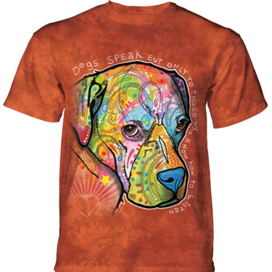 T-Shirts The Mountain | Dogs Speak Classic Cotton T-Shirt