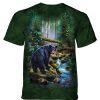 T-Shirts The Mountain | Black Bear Forest Classic Cotton T-Shirt