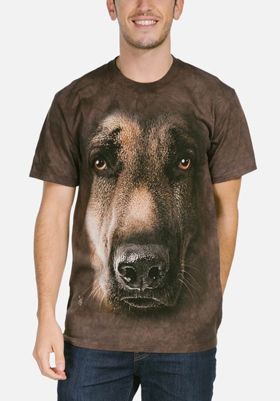 T-Shirts The Mountain | German Shepherd Portrait Classic Cotton T-Shirt