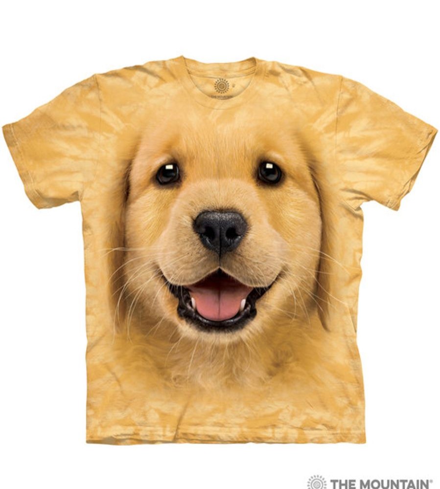 T-Shirts The Mountain | Golden Retriever Puppy Classic Cotton T-Shirt