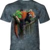 T-Shirts The Mountain | Red Panda Tree Classic Cotton T-Shirt