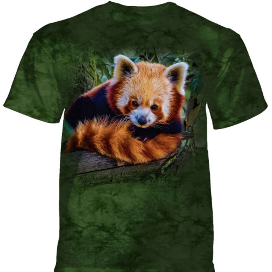 T-Shirts The Mountain | Red Panda Classic Cotton T-Shirt