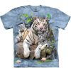 T-Shirts The Mountain | White Tigers Of Bengal Classic Cotton T-Shirt