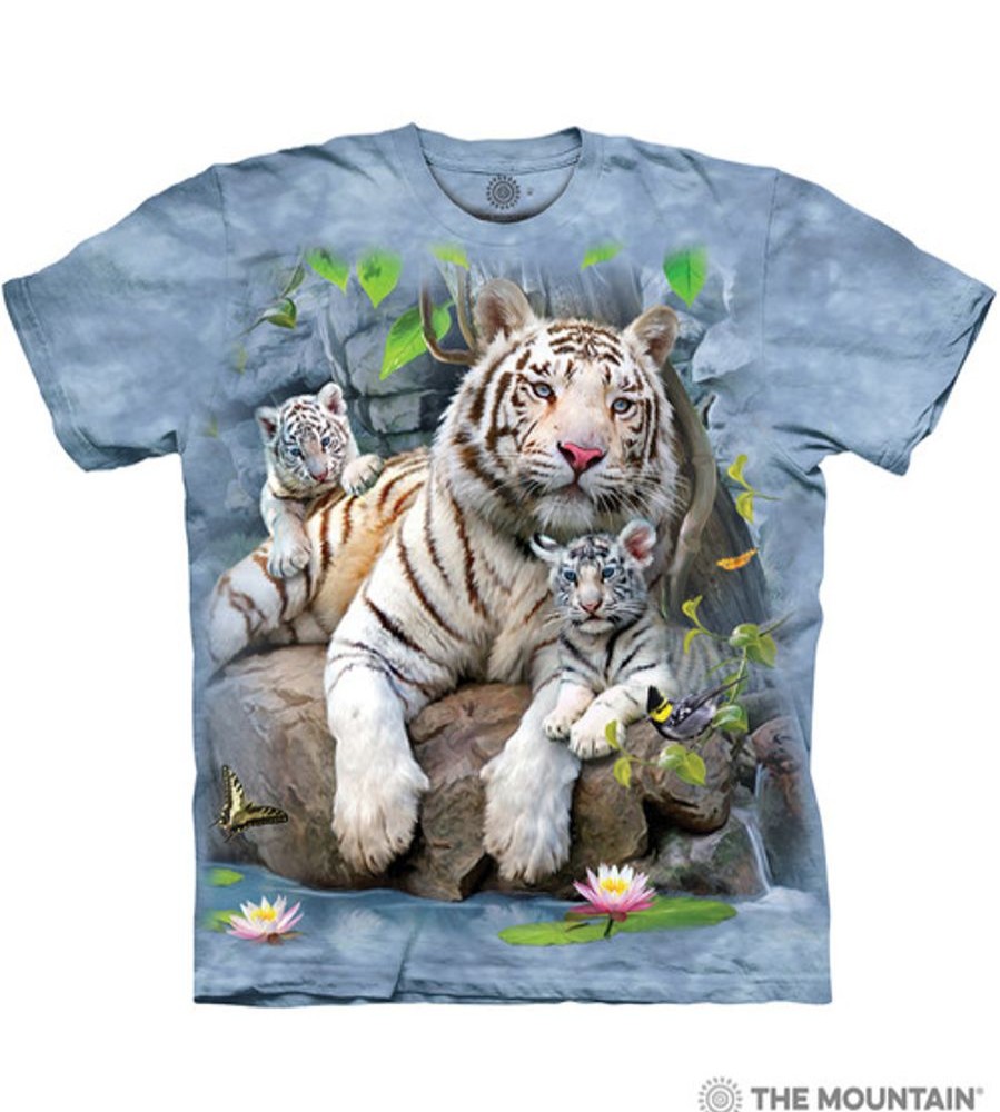 T-Shirts The Mountain | White Tigers Of Bengal Classic Cotton T-Shirt