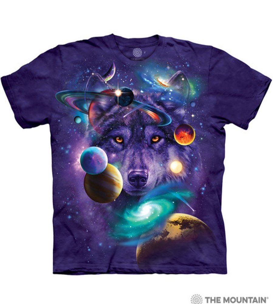 T-Shirts The Mountain | Wolf Of The Cosmos Classic Cotton T-Shirt