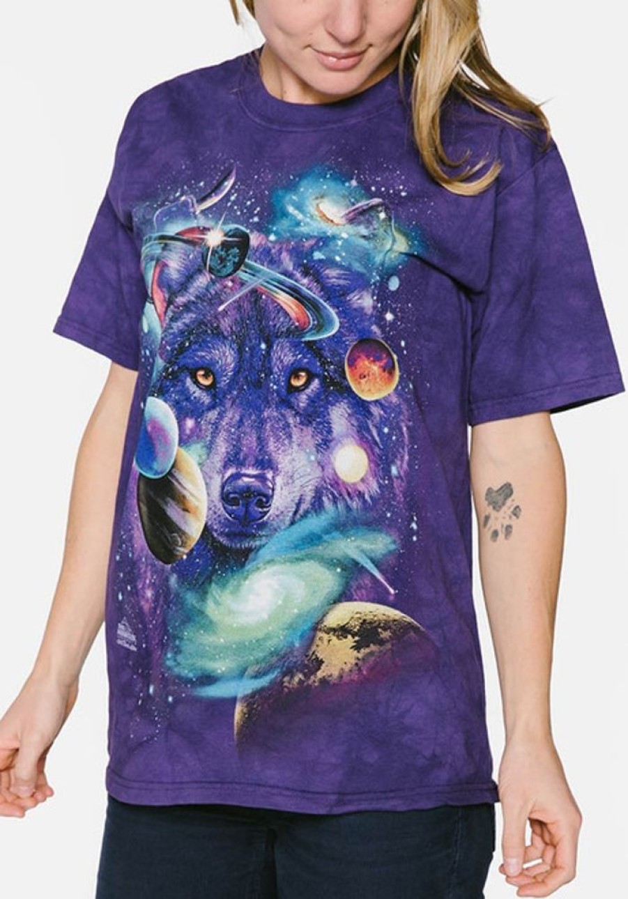 T-Shirts The Mountain | Wolf Of The Cosmos Classic Cotton T-Shirt