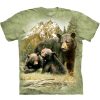 T-Shirts The Mountain | Black Bear Family Classic Cotton T-Shirt