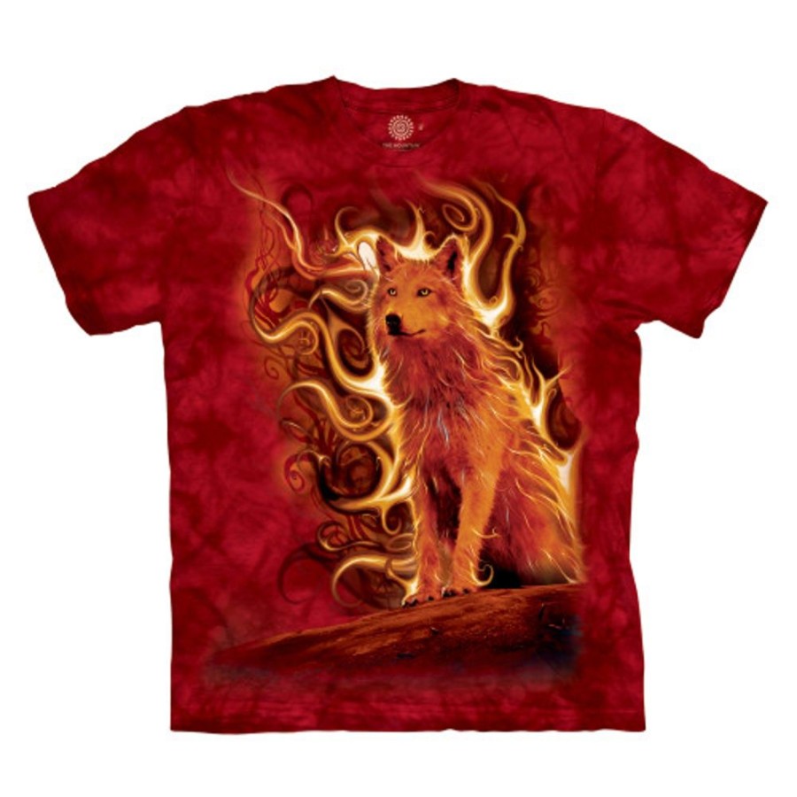 T-Shirts The Mountain | Phoenix Wolf Classic Cotton T-Shirt