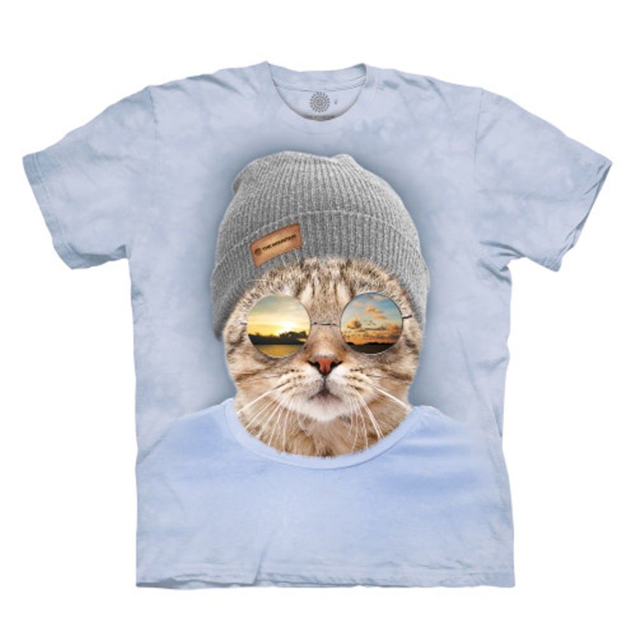 T-Shirts The Mountain | Cool Hipster Cat Classic Cotton T-Shirt