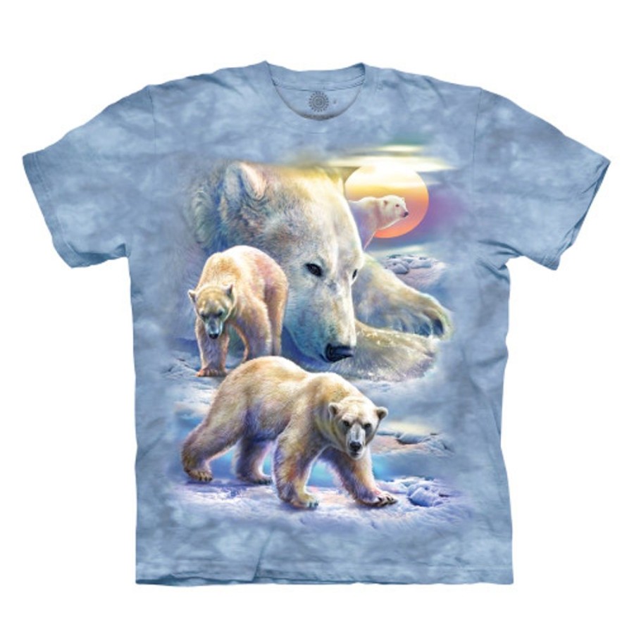 T-Shirts The Mountain | Sunrise Polar Bear Collage Classic Cotton T-Shirt