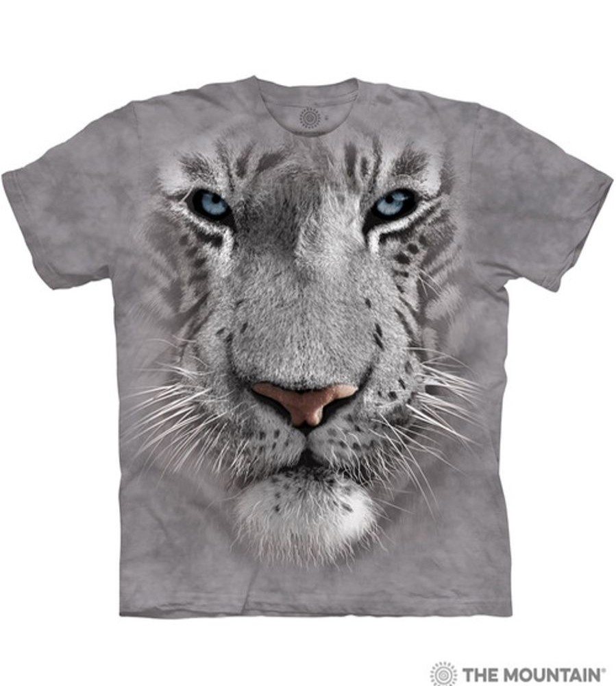 T-Shirts The Mountain | White Tiger Face Classic Cotton T-Shirt