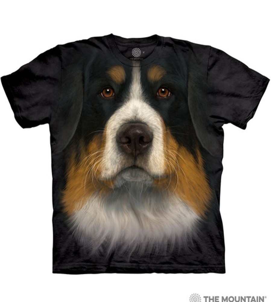 T-Shirts The Mountain | Bernese Mountain Dog Face Classic Cotton T-Shirt