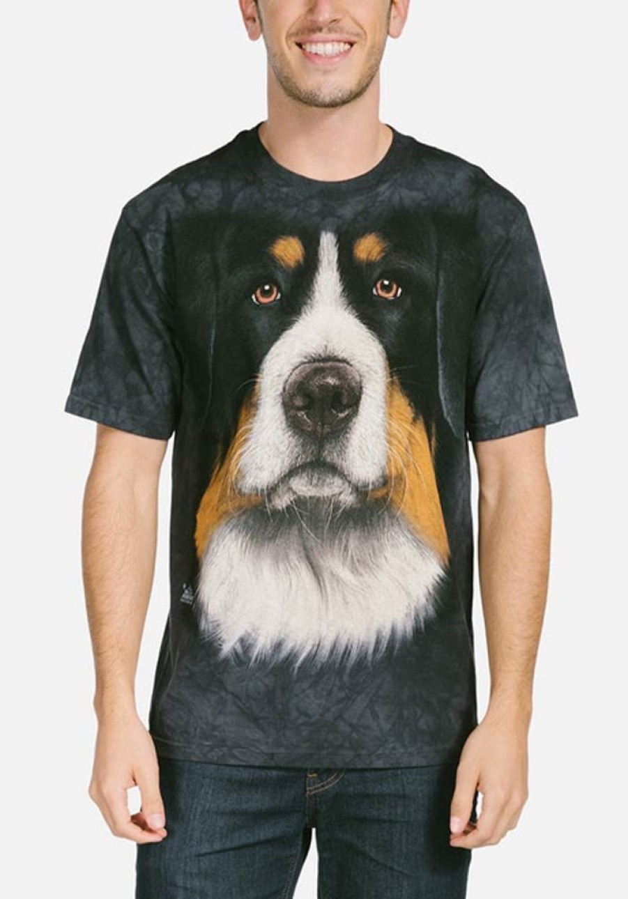 T-Shirts The Mountain | Bernese Mountain Dog Face Classic Cotton T-Shirt