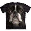 T-Shirts The Mountain | Boston Terrier Face Classic Cotton T-Shirt