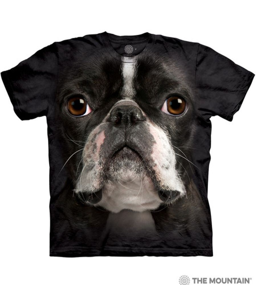 T-Shirts The Mountain | Boston Terrier Face Classic Cotton T-Shirt