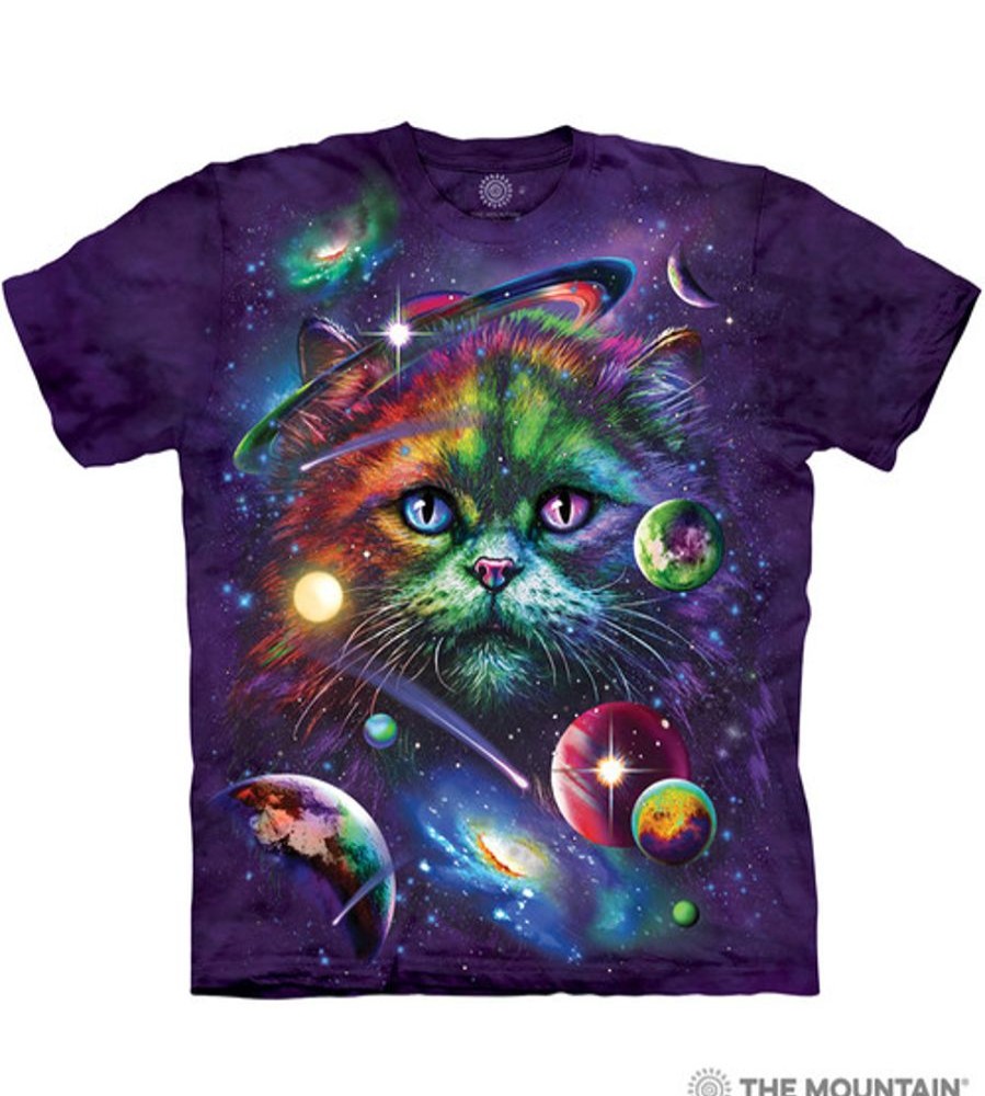 T-Shirts The Mountain | Cosmic Cat Classic Cotton T-Shirt