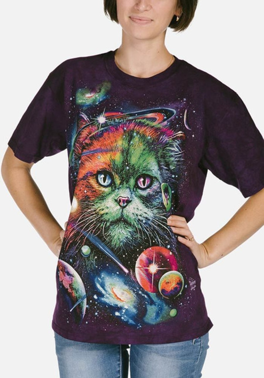 T-Shirts The Mountain | Cosmic Cat Classic Cotton T-Shirt