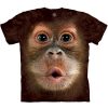 T-Shirts The Mountain | Big Face Baby Orangutan Classic Cotton T-Shirt