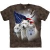 T-Shirts The Mountain | Patriotic Wolves Classic Cotton T-Shirt