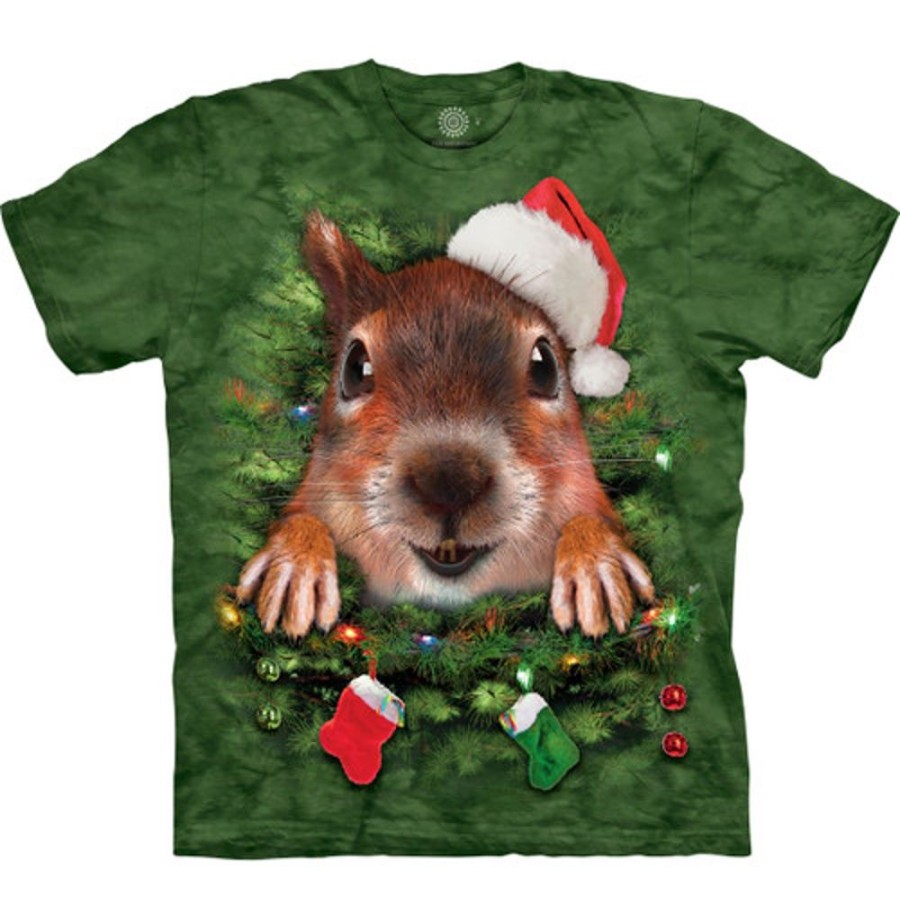 T-Shirts The Mountain | X-Mas Tree Squirrel Classic Cotton T-Shirt