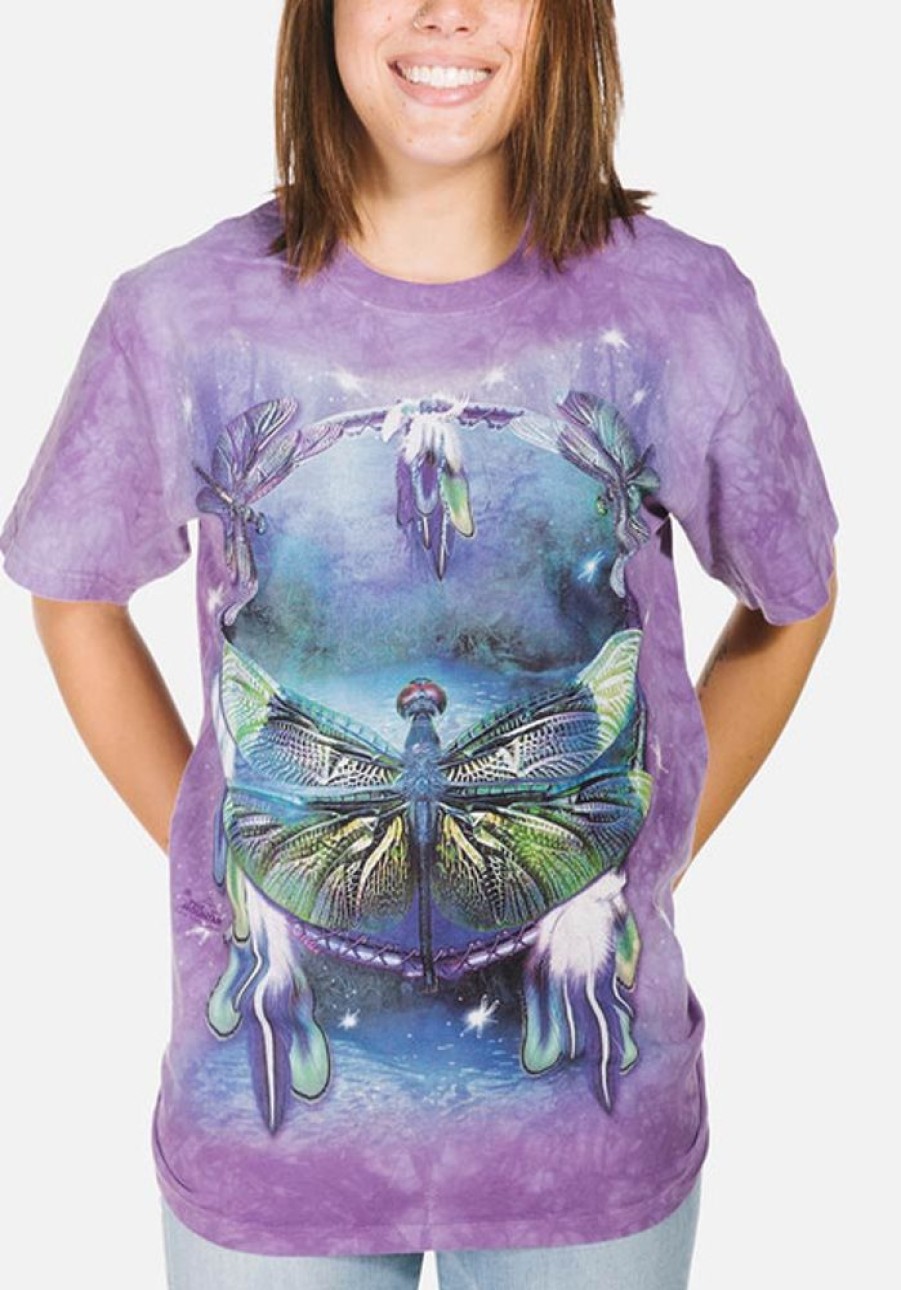 T-Shirts The Mountain | Dragonfly Dreamcatcher Classic Cotton T-Shirt