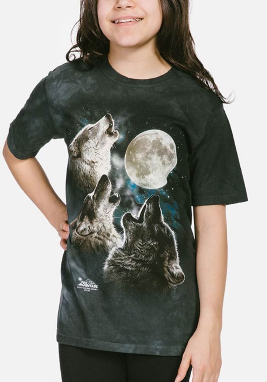 T-Shirts The Mountain | Three Wolf Moon® Kids' T-Shirt