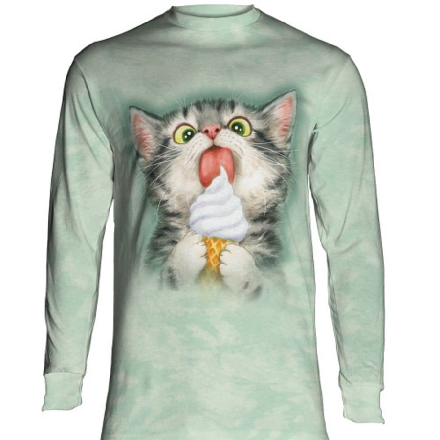 T-Shirts The Mountain | Creamy Cone Kitty Classic Long-Sleeve T-Shirt