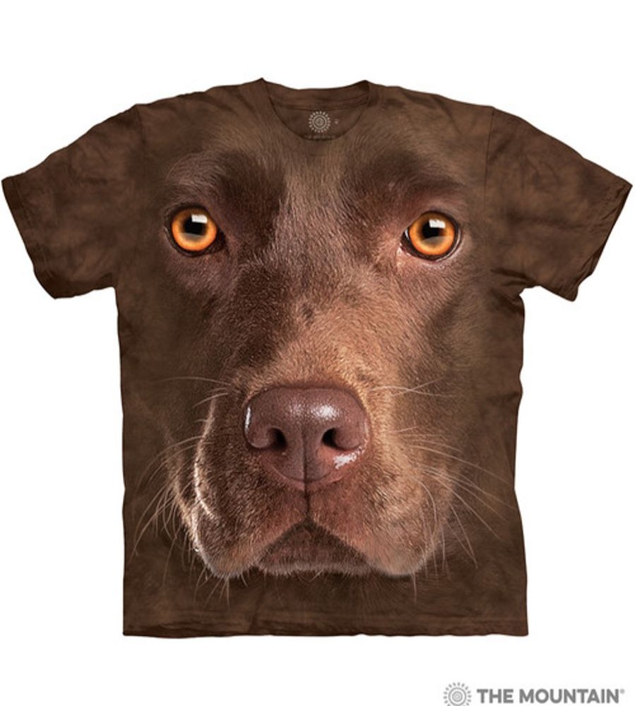 T-Shirts The Mountain | Chocolate Lab Face Classic Cotton T-Shirt