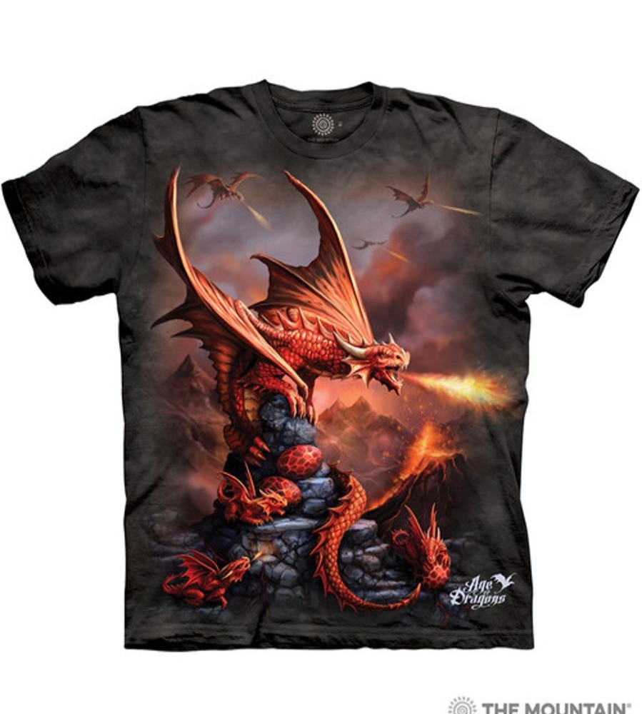 T-Shirts The Mountain | Fire Dragon Classic Cotton T-Shirt