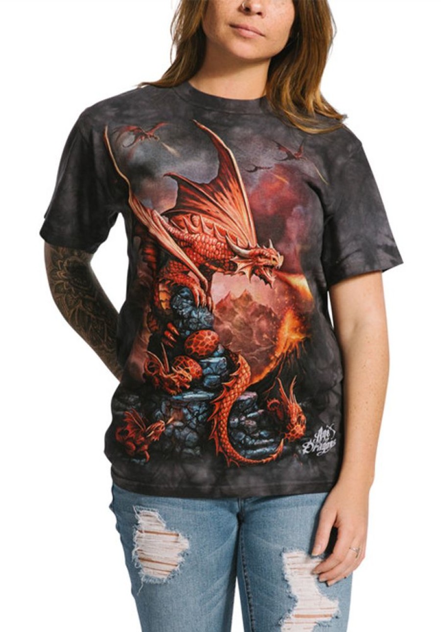 T-Shirts The Mountain | Fire Dragon Classic Cotton T-Shirt