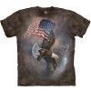 T-Shirts The Mountain | Flag-Bearing Eagle Classic Cotton T-Shirt